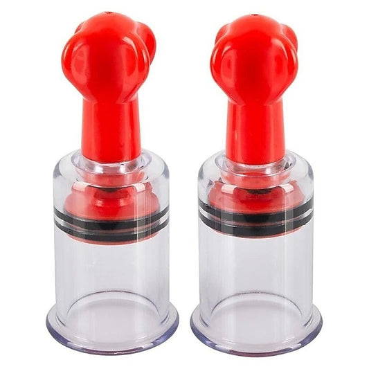 BDStyle Twist Women Nipple Suckers Red - Nipple and Clit Clamps