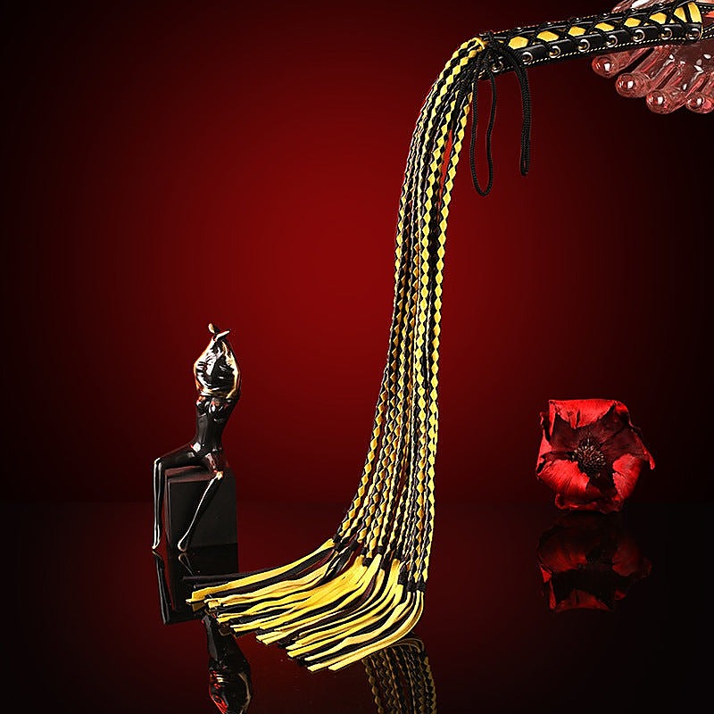 Leather Cat 12 Tails Bondage Whip by BDStyle - Whips And Crops