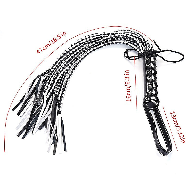Leather Cat 12 Tails Bondage Whip by BDStyle - Whips And Crops