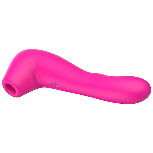 BDStyle Double Head Clitoral Suction Vibrator Rose - Clit Ticklers and Pulsators