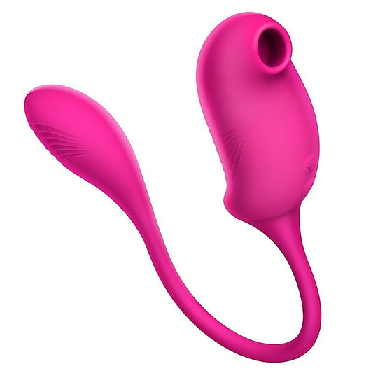 Tucana Double End Clitoral Suction Vibrator by Erocome - Clit Ticklers and Pulsators