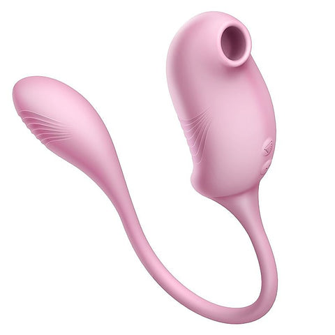 Tucana Double End Clitoral Suction Vibrator by Erocome - Clit Ticklers and Pulsators