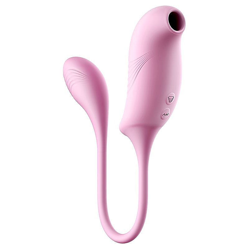Tucana Double End Clitoral Suction Vibrator by Erocome - Clit Ticklers and Pulsators