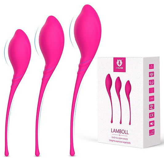 S-Hande Lamboll Kegel Vaginal Excerciser Kit - Love Eggs and Kegel Exercisers