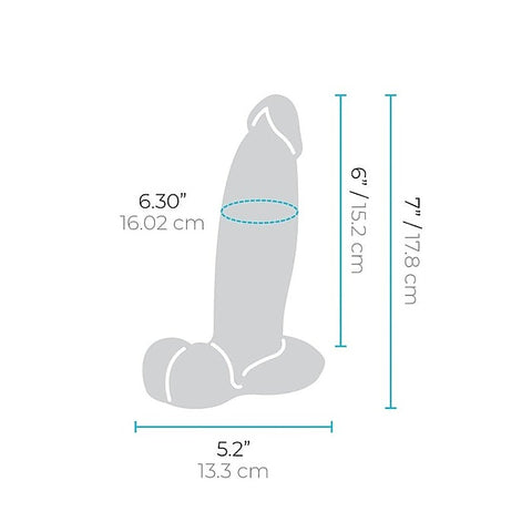 Slipskin 7 Inch Realistic Silicone Dildo by B-Vibe - Realistic Dildos