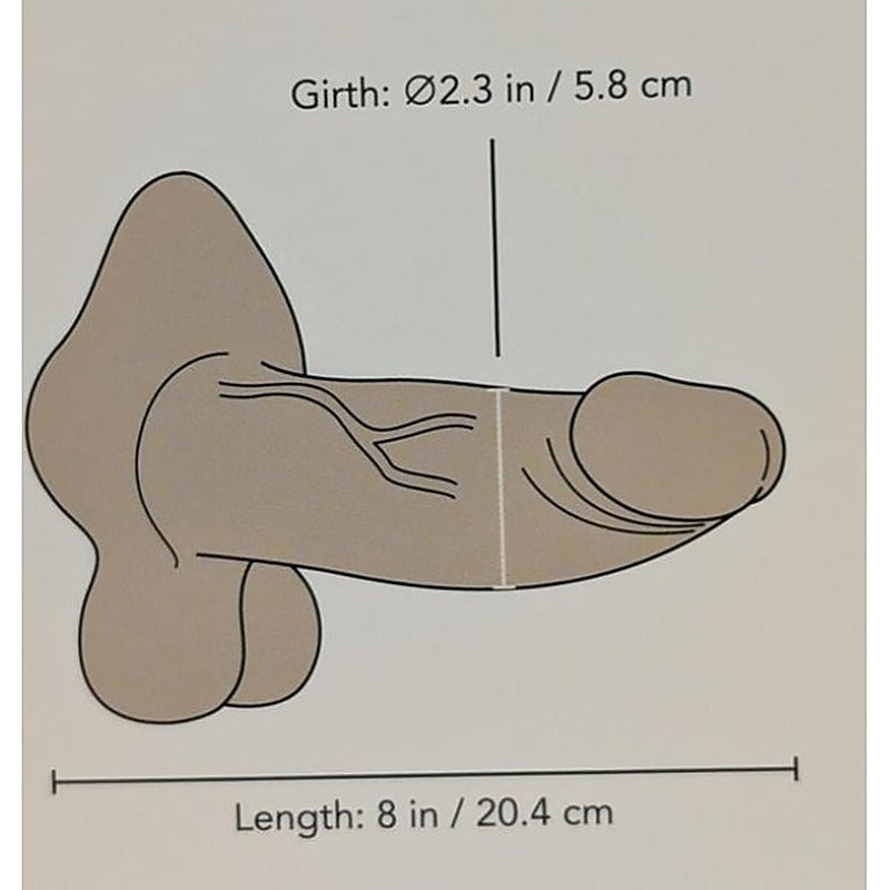 Slipskin Realistic Silicone Dildo by B-Vibe - Realistic Dildos