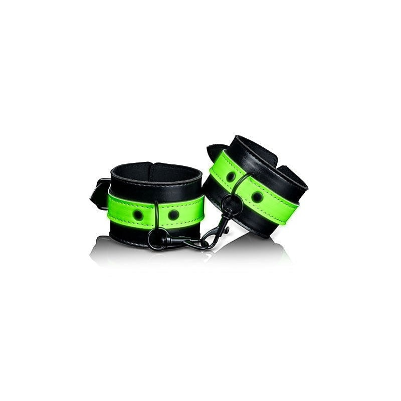 OUCH! Glow in Dark Handcuffs by Shots Toys - Cuffs and Restraints