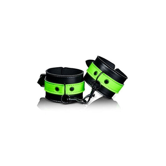 OUCH! Glow in Dark Handcuffs by Shots Toys - Cuffs and Restraints