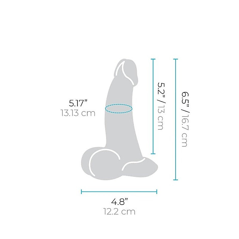Slipskin Curved Realistic Silicone Dildo by B-Vibe - Realistic Dildos