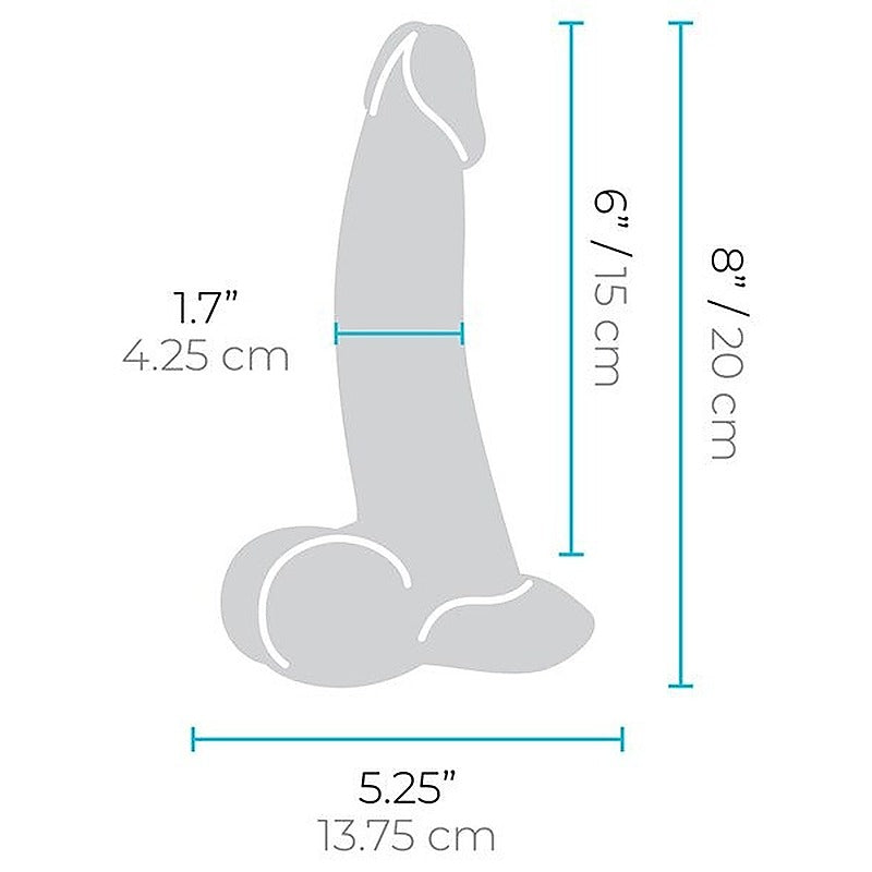Slipskin Curved Realistic Silicone Dildo by B-Vibe - Realistic Dildos