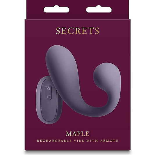 NS Novelties Secrets Maple Clitoral & G Spot Vibrator Gray - G-Spot Vibrators
