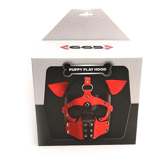 Sport Fucker One Size Bondage Play Pup Hood Black / White