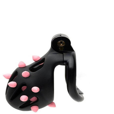 Sport Fucker FlexiSpike by CellMate Male Chastity Device Black/Pink - Male Chastity