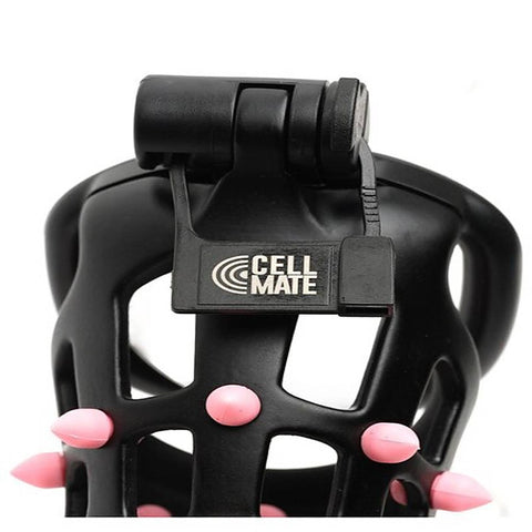 Sport Fucker FlexiSpike by CellMate Male Chastity Device Black/Pink - Male Chastity