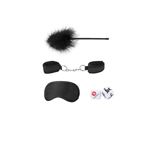 OUCH! Black & White Introductory Bondage Kit #2 by Shots Toys - Bondage Kits