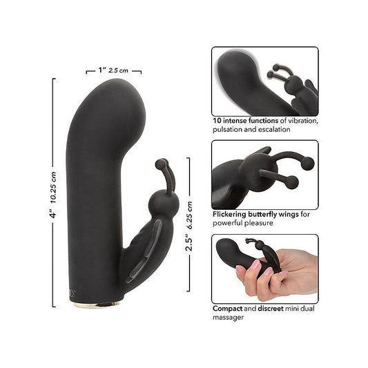California Exotics Raven Butterfly 10 Function Silicone Vibrator - Rabbit Vibrators