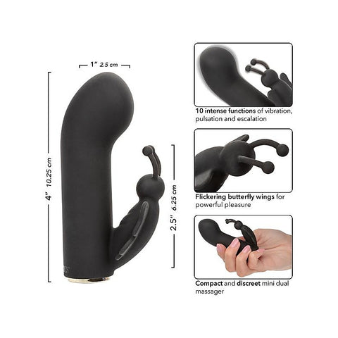 Raven Butterfly 10 Function Silicone Vibrator - Rabbit Vibrators