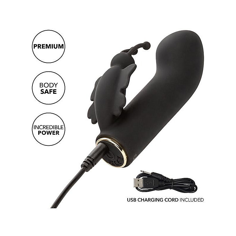 Raven Butterfly 10 Function Silicone Vibrator - Rabbit Vibrators