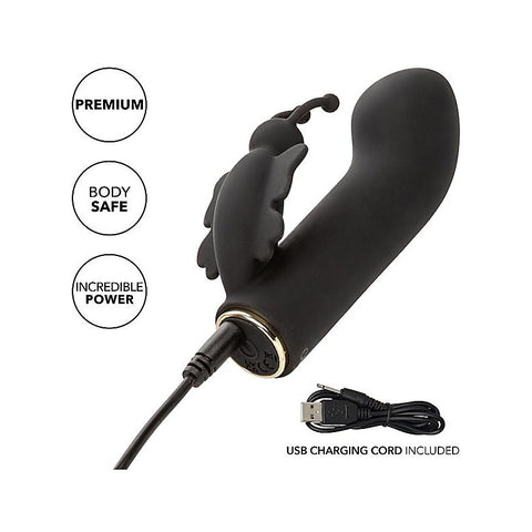 Raven Butterfly 10 Function Silicone Vibrator - Rabbit Vibrators