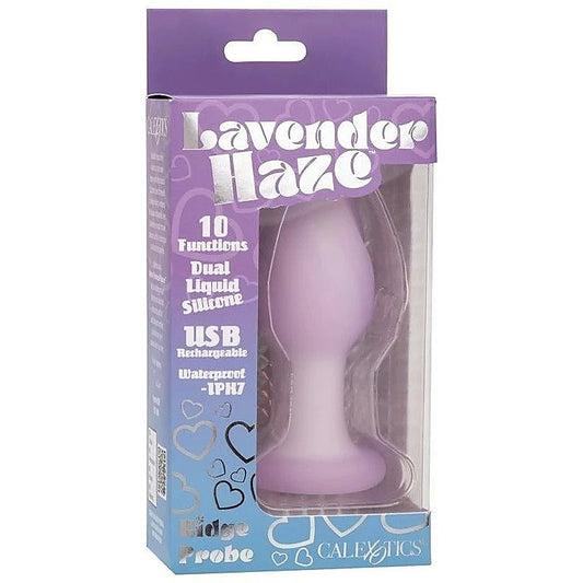 California Exotics Lavender Haze Ridge Probe Vibrating Butt Plug - Butt Plugs