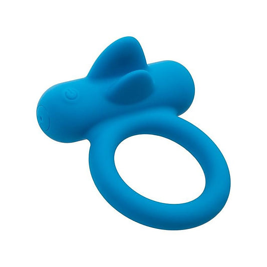 California Exotics Silicone Rechargeable Double Trouble Cock Ring - Vibrating Cock Rings