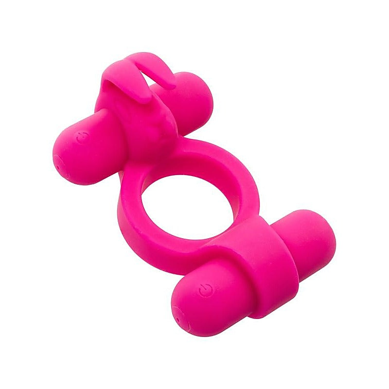 Silicone Rechargeable Rockin' Rabbit Penis Ring - Vibrating Cock Rings
