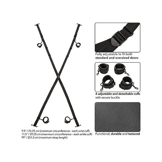 California Exotics Nocturnal Collection Over The Door Cross BDSM Restraints