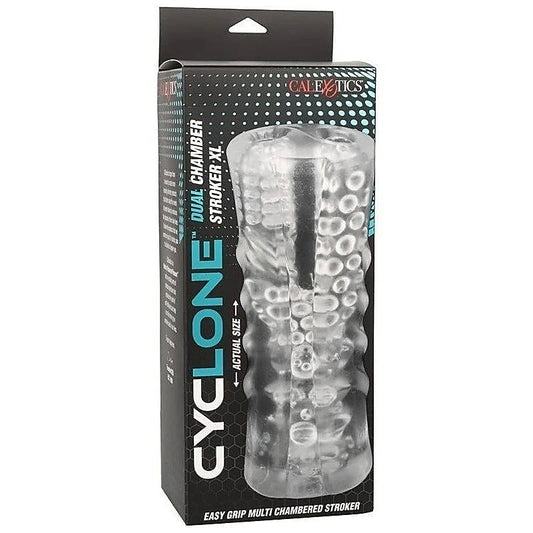 California Exotics Cyclone Dual Chamber Male Stroker XL - Masturbators and Strokers