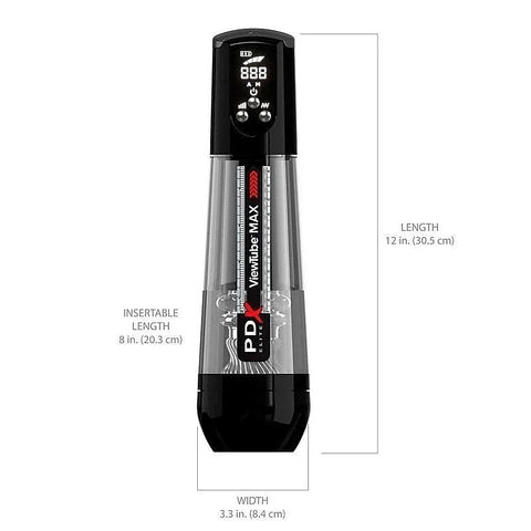 PDX Elite ViewTube MAX View Rechargeable Stroker - Masturbators and Strokers