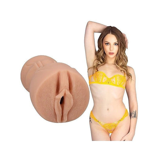 Doc Johnson Lily Larimar Pocket Pussy Masturbator Vanilla - Masturbators and Strokers