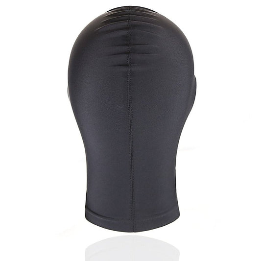 BDStyle BDSM Play Spandex Hood With Padded Blindfold Large Black