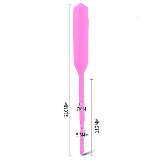 BDStyle Silicone Vibrator Urethral Sounds Penis Plug - Urethral Sounds