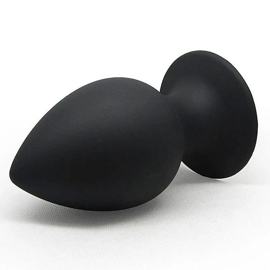 BDStyle Loving Joy Silicone Butt Plug Black - Butt Plugs