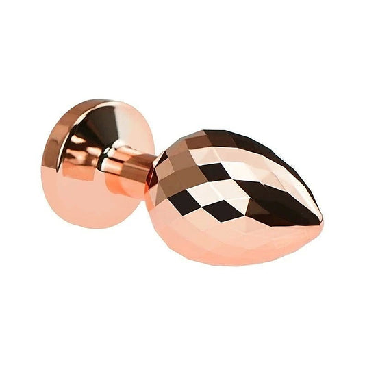 BDStyle Golden Gemmed Medium Metal Butt Plug - Butt Plugs