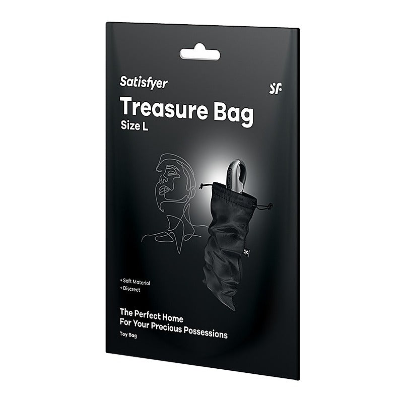 Treasure Toy Storage Bag Black by Satisfyer - Vibrator Accessories