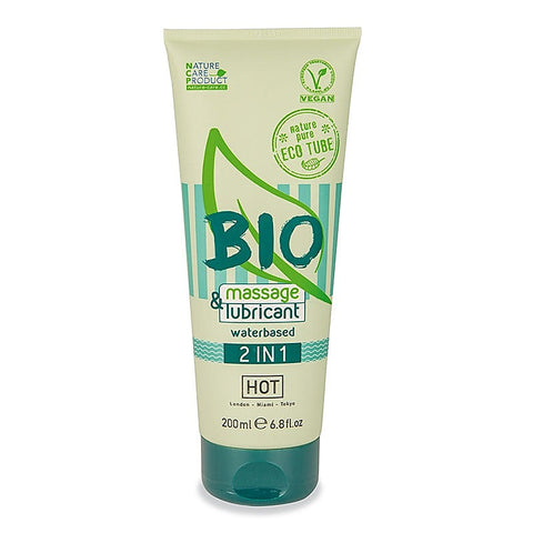 HOT BIO 2 In 1 Water Based Massage Oil & Lubricant - Water Based Lubes