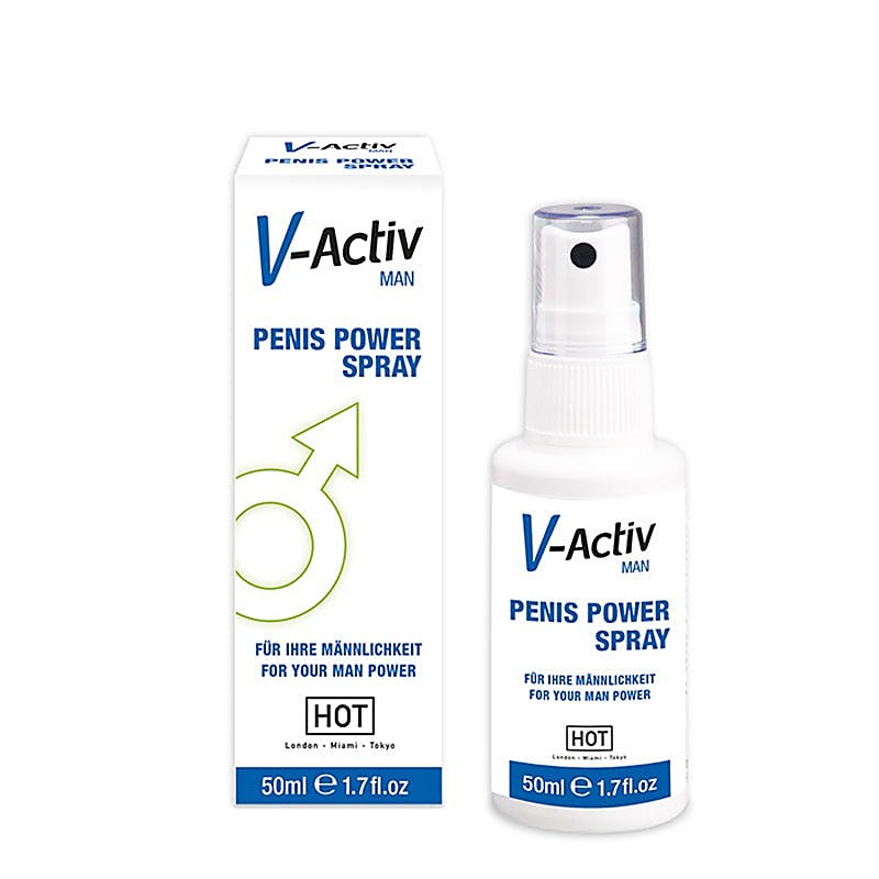 Hot Production HOT V Activ Penis Power Enhancer Spray for Men 50ml - Delay and Excite Sprays