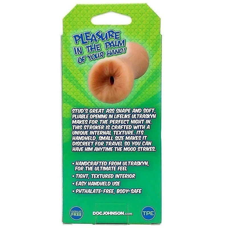 Palm Pal Stud Ass ULTRASKYN Male Stroker by Doc Johnson - Masturbators and Strokers