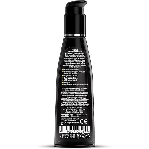 Wicked Aqua Sensitive Water Based Lubricant - Water Based Lubes