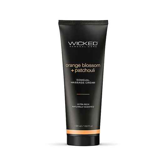 Wicked ORANGE BLOSSOM & PATCHOULI Sensual Scented Massage Cream 120ml - Massage Oils and Lubricants