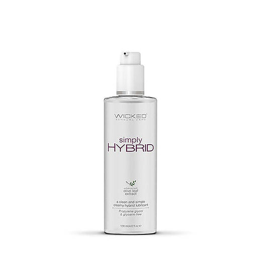 Wicked Simply Hybrid Water & Silicone Blended Lubricant 120ml - Massage Oils and Lubricants
