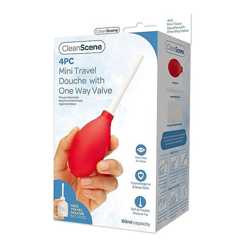 Portable 4-Piece Mini Travel Douche Kit by Xgen Products - Enemas and Douches
