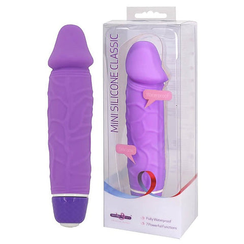 Mini Silicone Classic Vibrating Dildo by Seven Creations - Vibrating Dildos