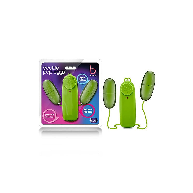 B Yours Double Pop Dual Vibrating Love Eggs - Love Eggs and Kegel Exercisers
