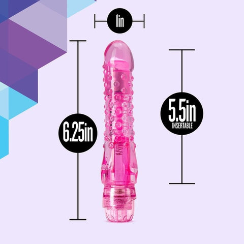 Naturally Yours Bump n Grind Vibrating Dildo Pink - Vibrating Dildos