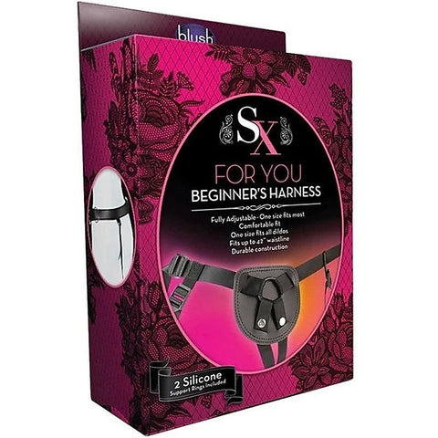 SX For You Adjustable Strap On Harness by Blush Novelties - Strap On Sextoys