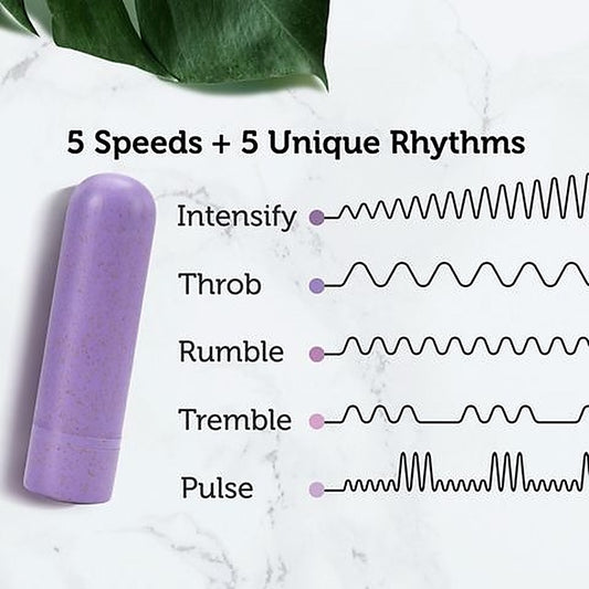 Blush Novelties Gaia Eco USB Rechargeable Bullet Vibrator Lilac Purple - Bullet Vibrators