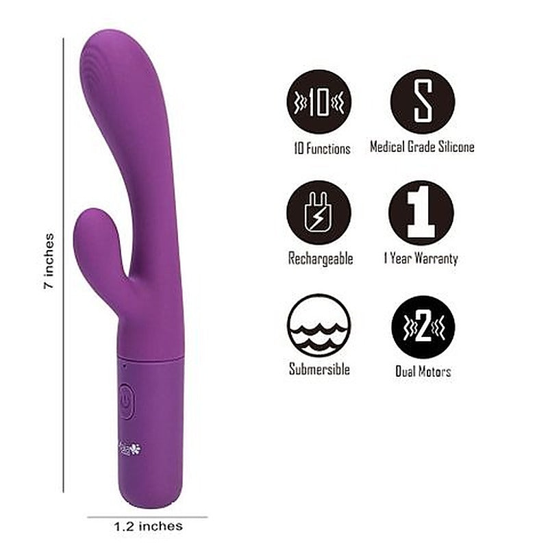 RAYLA USB Rechargeable Rabbit Vibrator by Maia Toys - Rabbit Vibrators