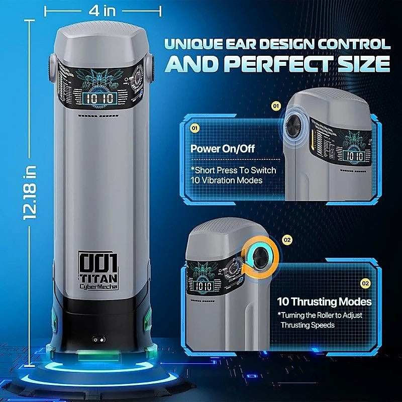 B-Titan Thrusting Auto Male Masturbator by Topco - Masturbators and Strokers