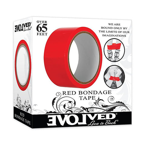 Evolved Bondage Tape 20m Red - Cuffs And Restraints